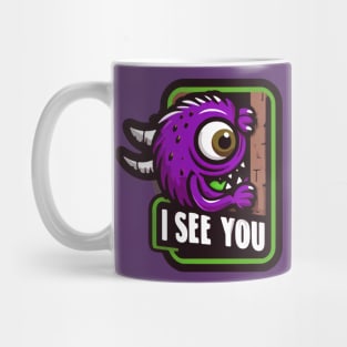 Monster sees you! Mug